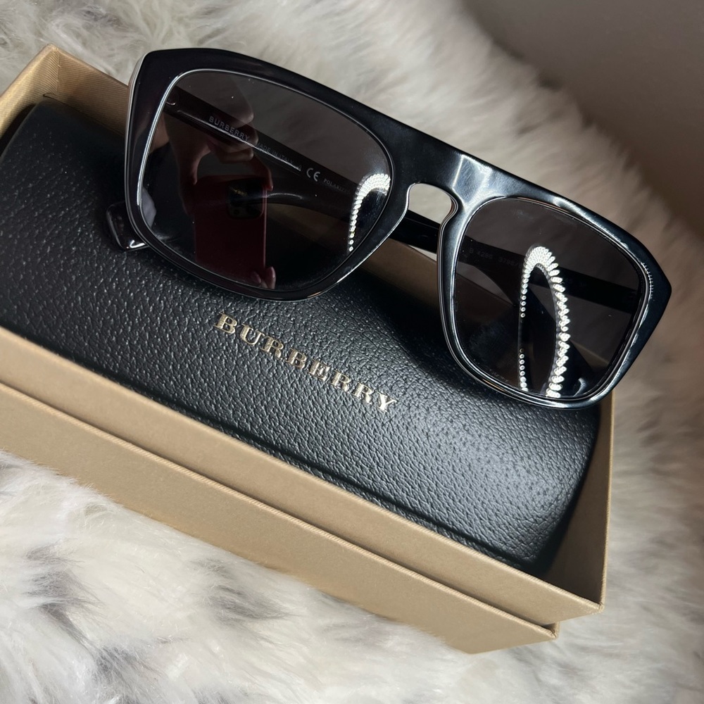 Authentic Burberry Black Polarized Sunglasses